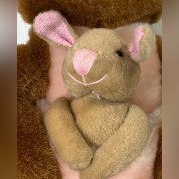 Geppeddo Cuddle Kids Roxy Roo 12”2003 Stuffed Animal Doll Toy Plush W/ Baby Joey - Picture 6 of 15